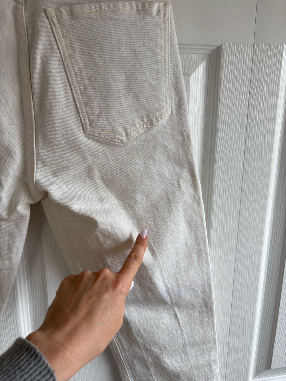 Citizens Of Humanity Charlotte Crop Jeans 26 White High Rise Button Fly Stretch - Picture 5 of 10